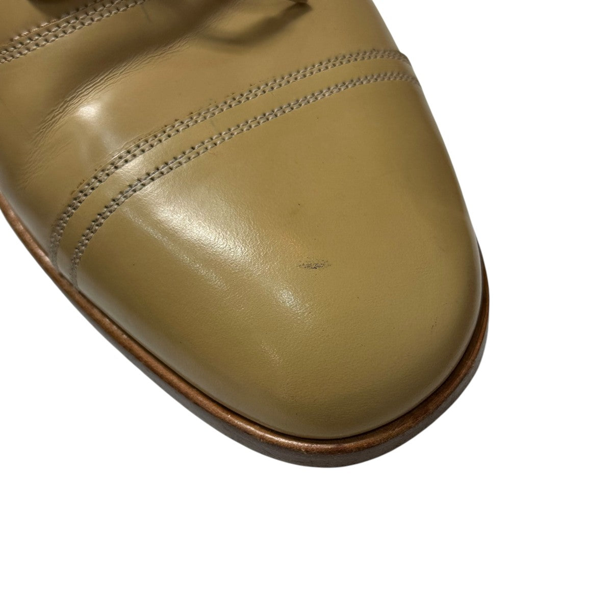 メゾンマルジェラ　ベージュ レザー フラットシューズ 新品 MAISON MARGIELA メゾンマルジェラ 4ステッチ Kiki キキ