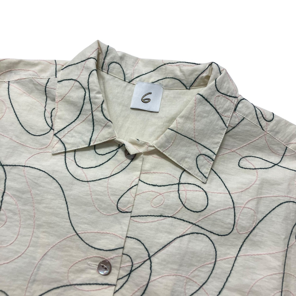 embroidery short sleeve shirt総柄半袖シャツ8616 299 0063