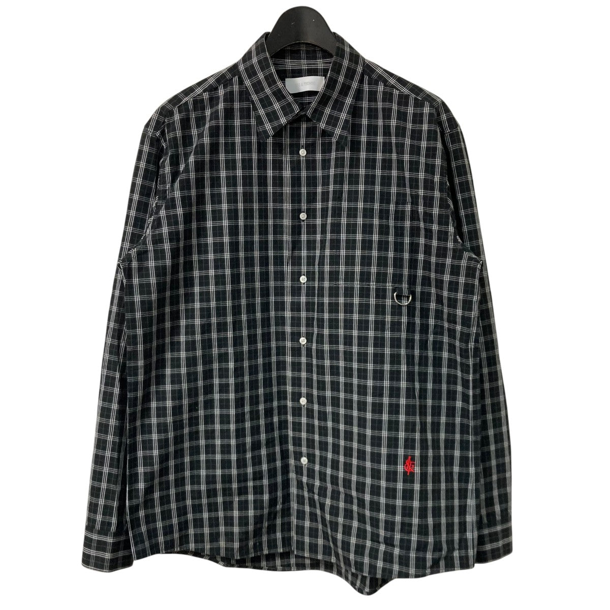 25SSICEANDRE CHECK SHIRTビッグカラー長袖チェックシャツIT25SS SH01