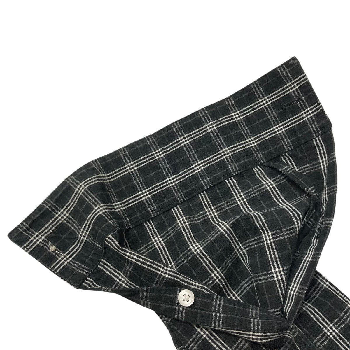25SSICEANDRE CHECK SHIRTビッグカラー長袖チェックシャツIT25SS SH01