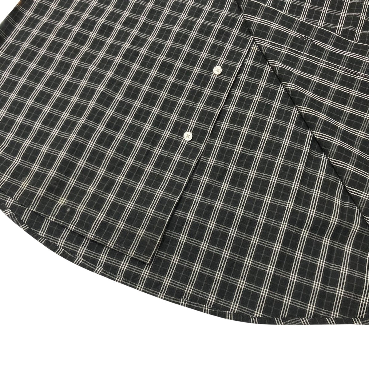25SSICEANDRE CHECK SHIRTビッグカラー長袖チェックシャツIT25SS SH01