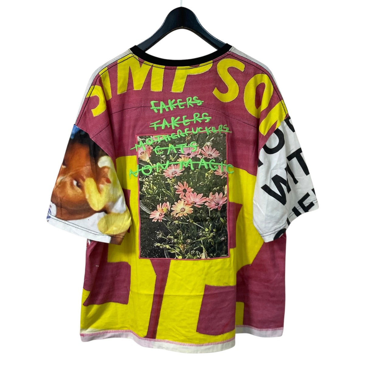 PAM B．I．T．C．H． MARTINE SYMS OVERSIZED SS TEE COLLAGEオーバーサイズ半袖Tシャツ 古着・中古-2枚目のアイテム画像