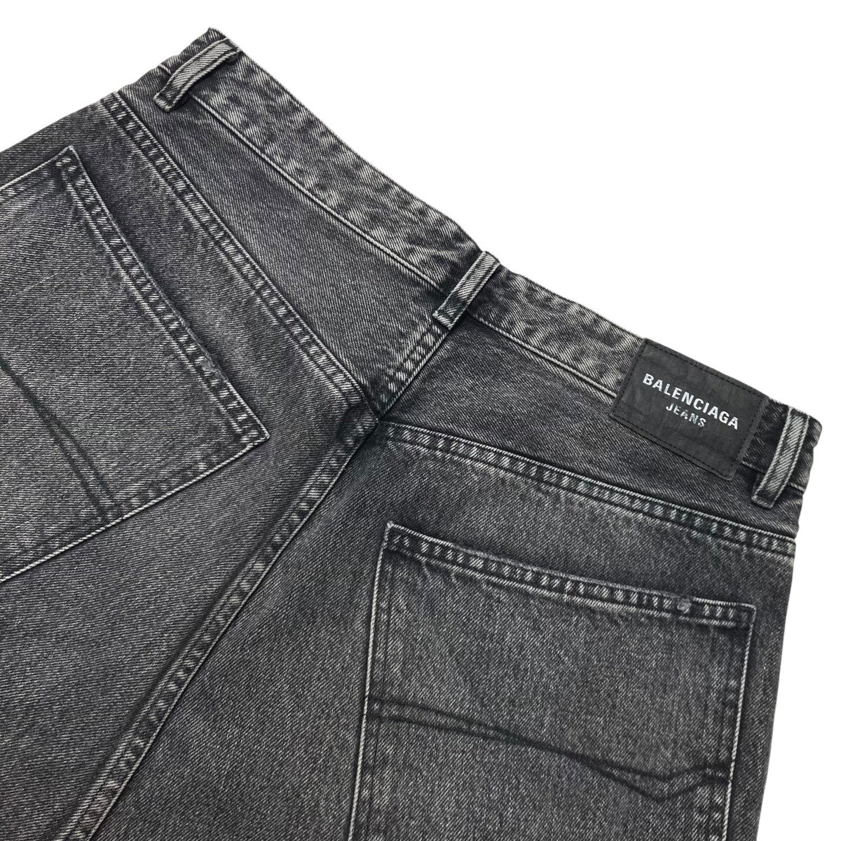 balenciaga 22ss バギー クロッチ ワイド デニム BALENCIAGA(バレンシアガ) 22SSデストロイバギーロークロッチ