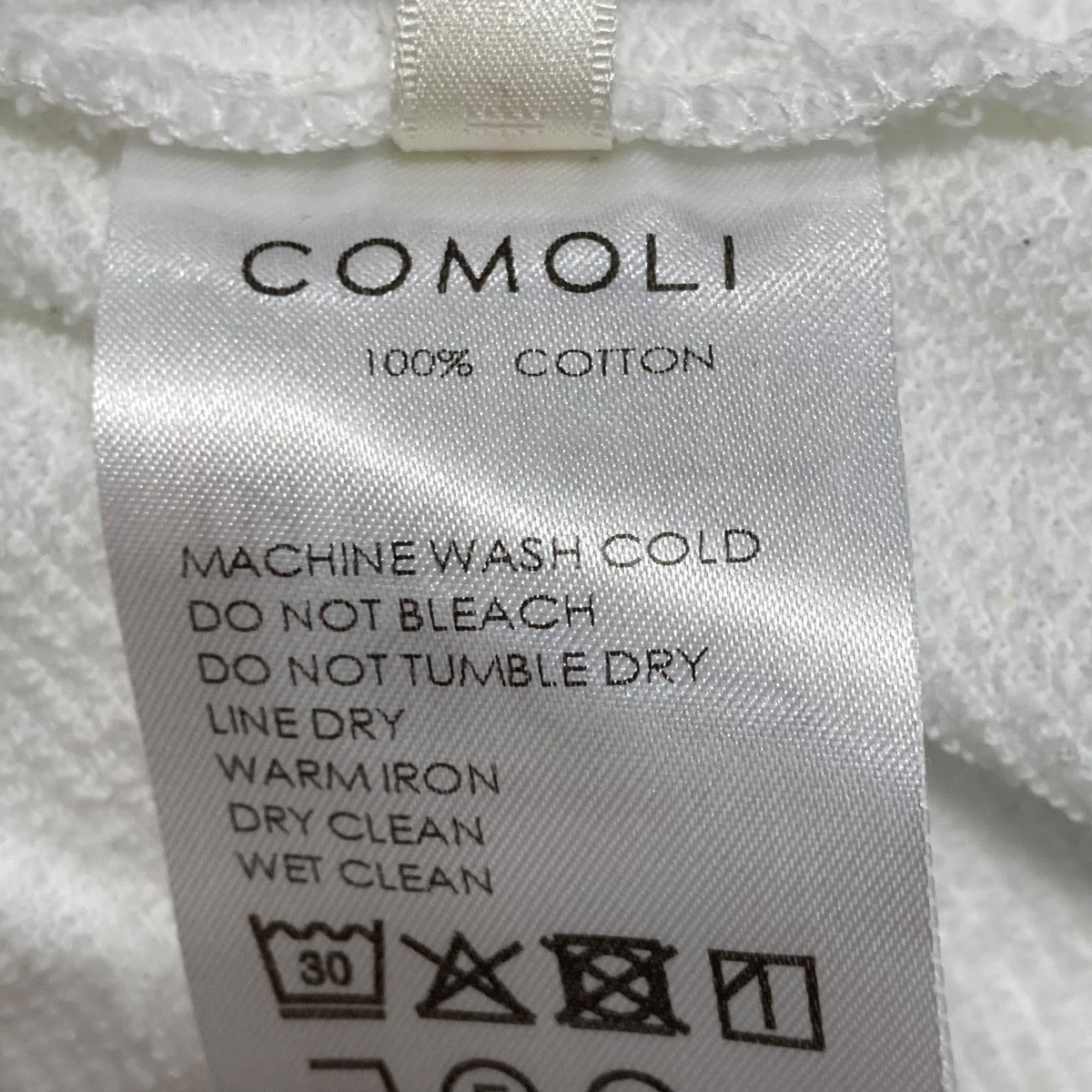 COMOLI(コモリ) 25SSLWコットン裏毛ショーツコットンハーフ