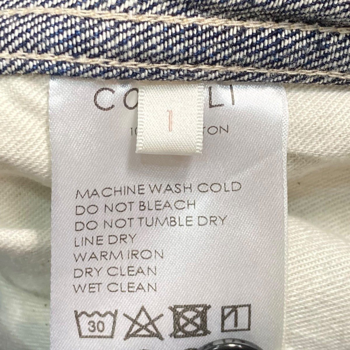 【タグ付新品試着のみ】コモリ　comoli デニムカーゴパンツ　サイズ３ COMOLI - COMOLI 21SS デニム 5P パンツ3ジーンズ コモリ