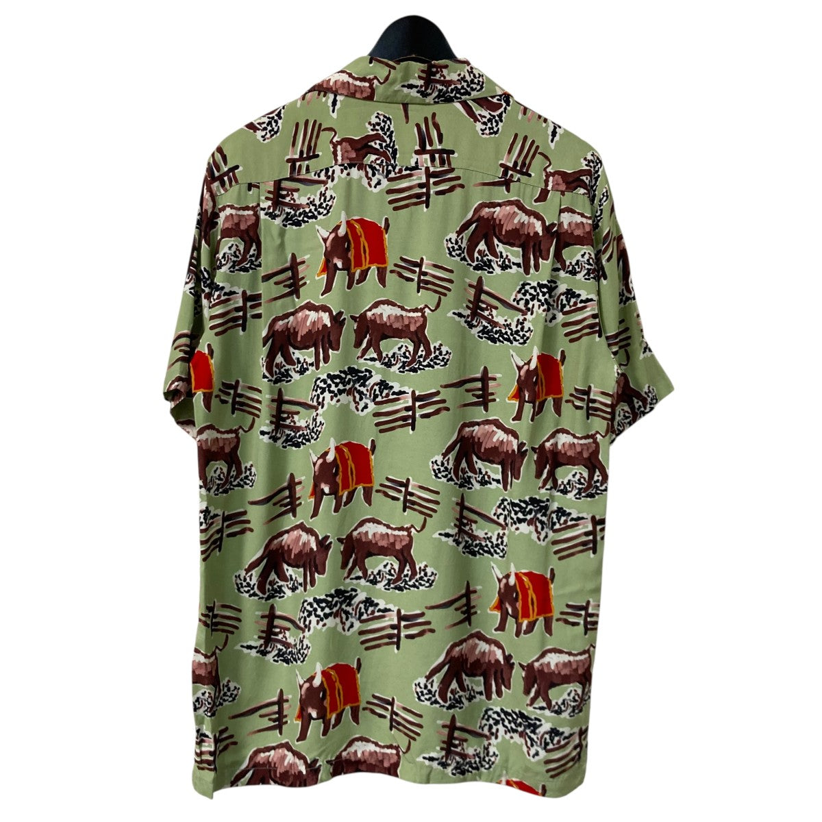 Aloha Blossom BULL FIGHT ALOHA SHIRTアロハシャツ 古着・中古-2枚目のアイテム画像