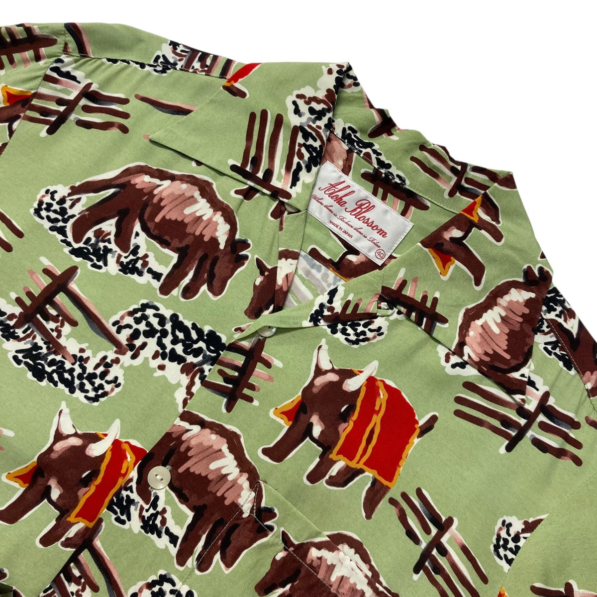 Aloha Blossom BULL FIGHT ALOHA SHIRTアロハシャツ 古着・中古-3枚目のアイテム画像