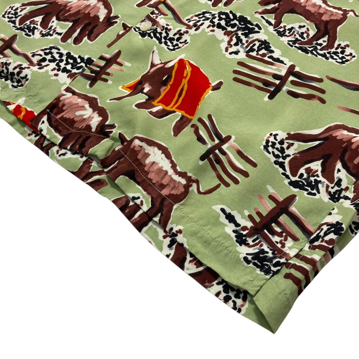 Aloha Blossom BULL FIGHT ALOHA SHIRTアロハシャツ 古着・中古-5枚目のアイテム画像