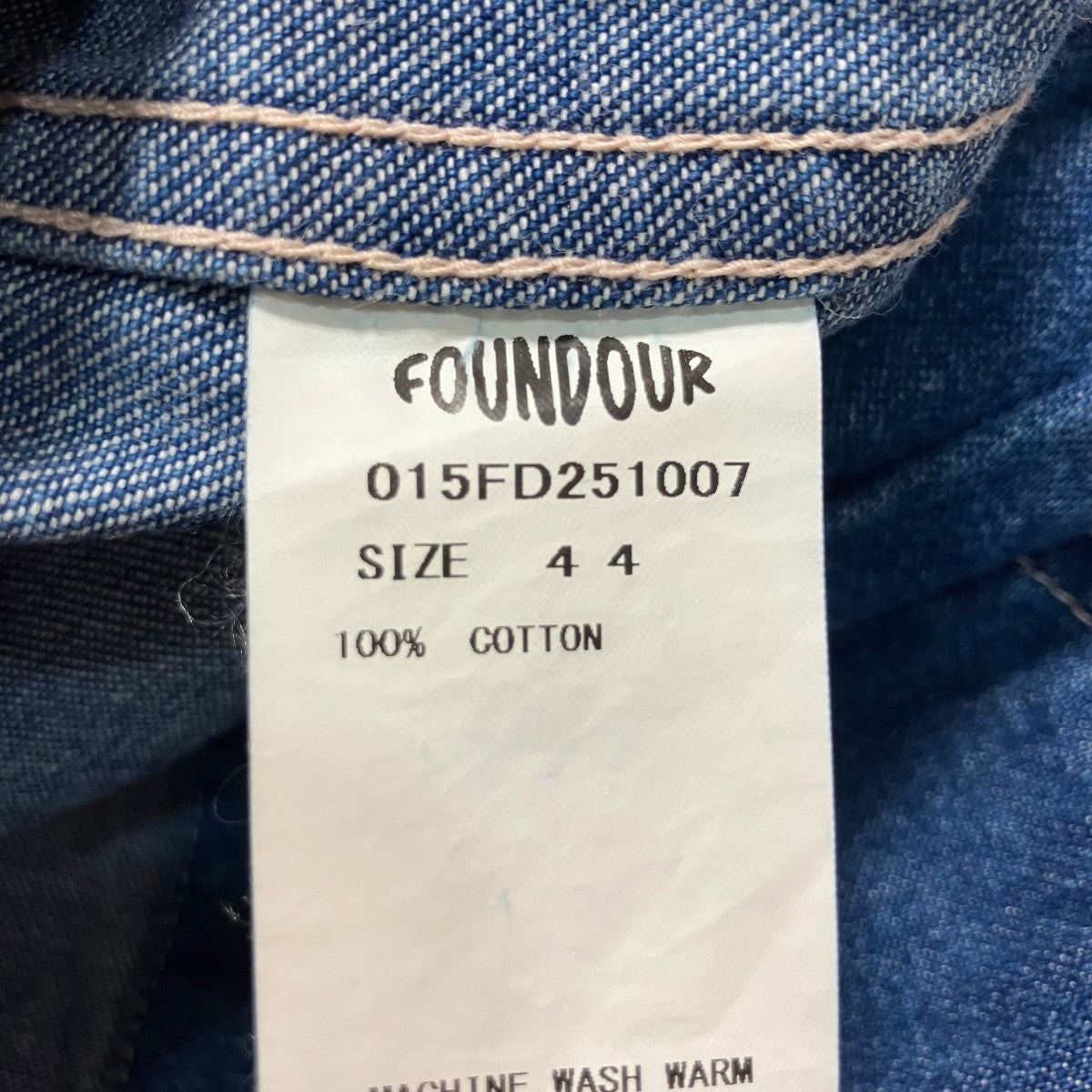 FOUNDOUR(ファウンダ) 25SSDENIM TRACKER JACKETデニムジャケット