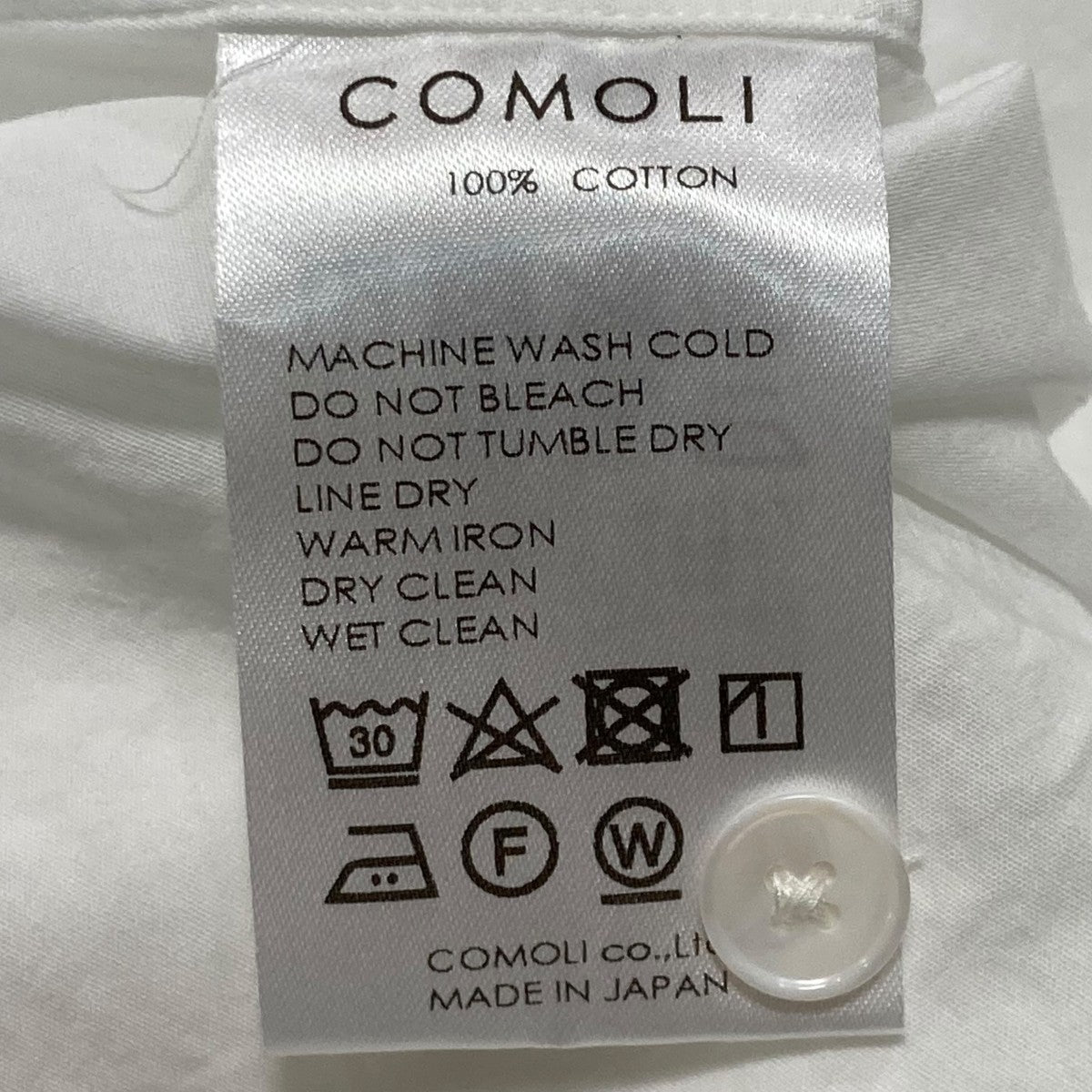 COMOLI(コモリ) 25SSコモリシャツ長袖シャツB01 02001 B01 02001