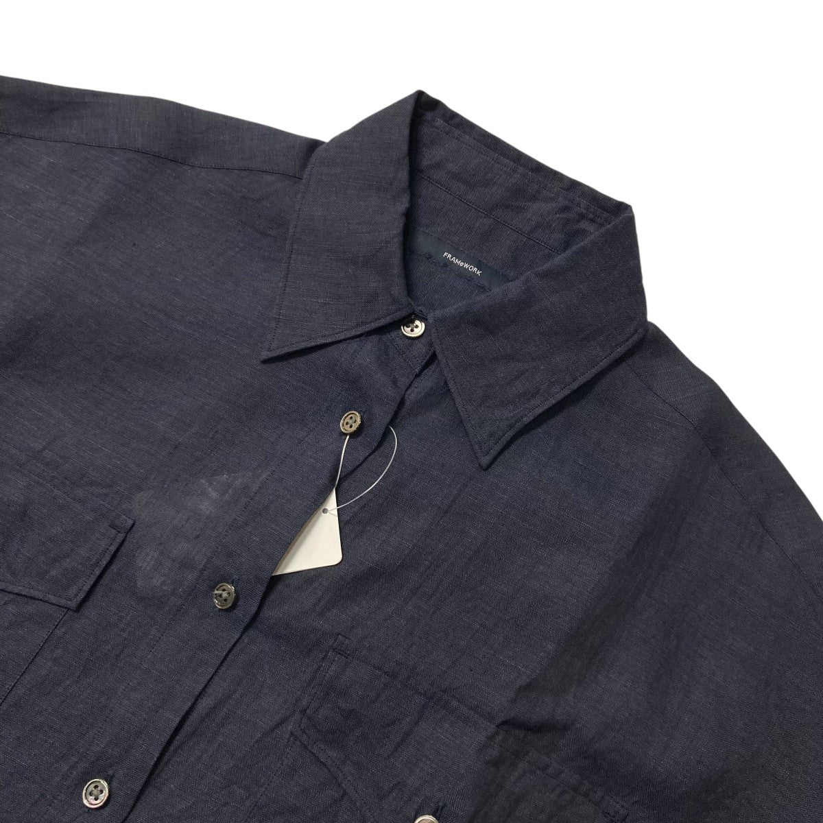 FRAMeWORK(フレームワーク) 25SSLINEN WORK シャツリネンシャツ