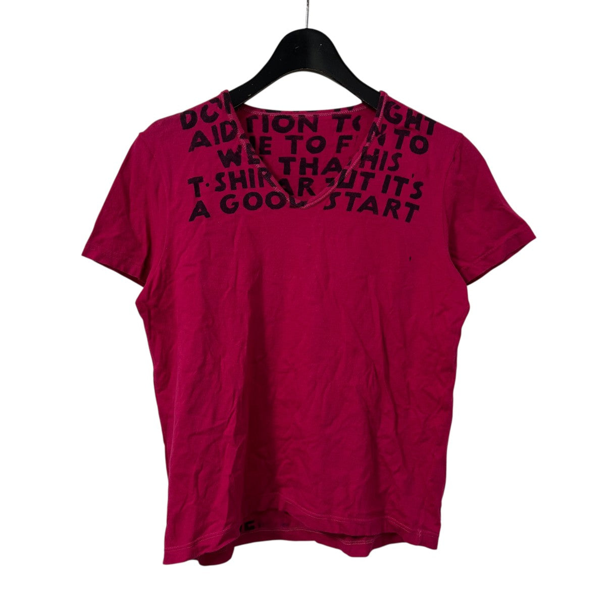 Martin Margiela AIDS TEEVネックTシャツ 古着・中古-1枚目のアイテム画像