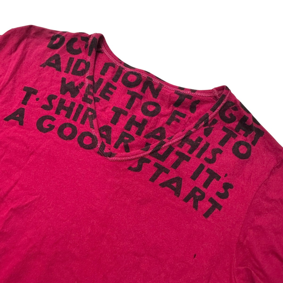 Martin Margiela AIDS TEEVネックTシャツ 古着・中古-3枚目のアイテム画像