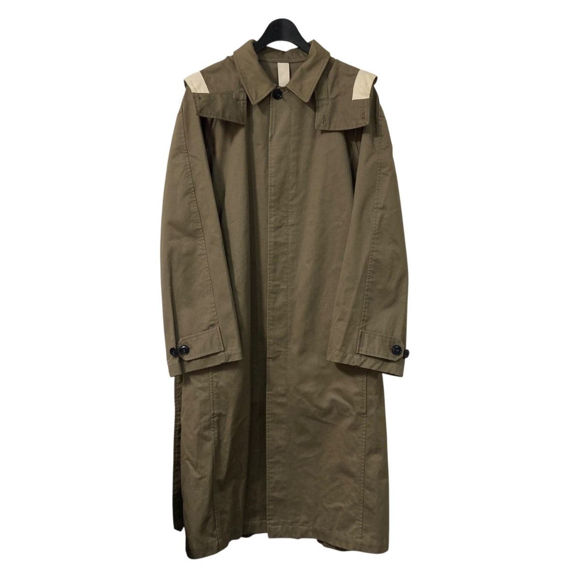 Hooded raincoatフーデッドステンカラーコートM183 CO126 LF257