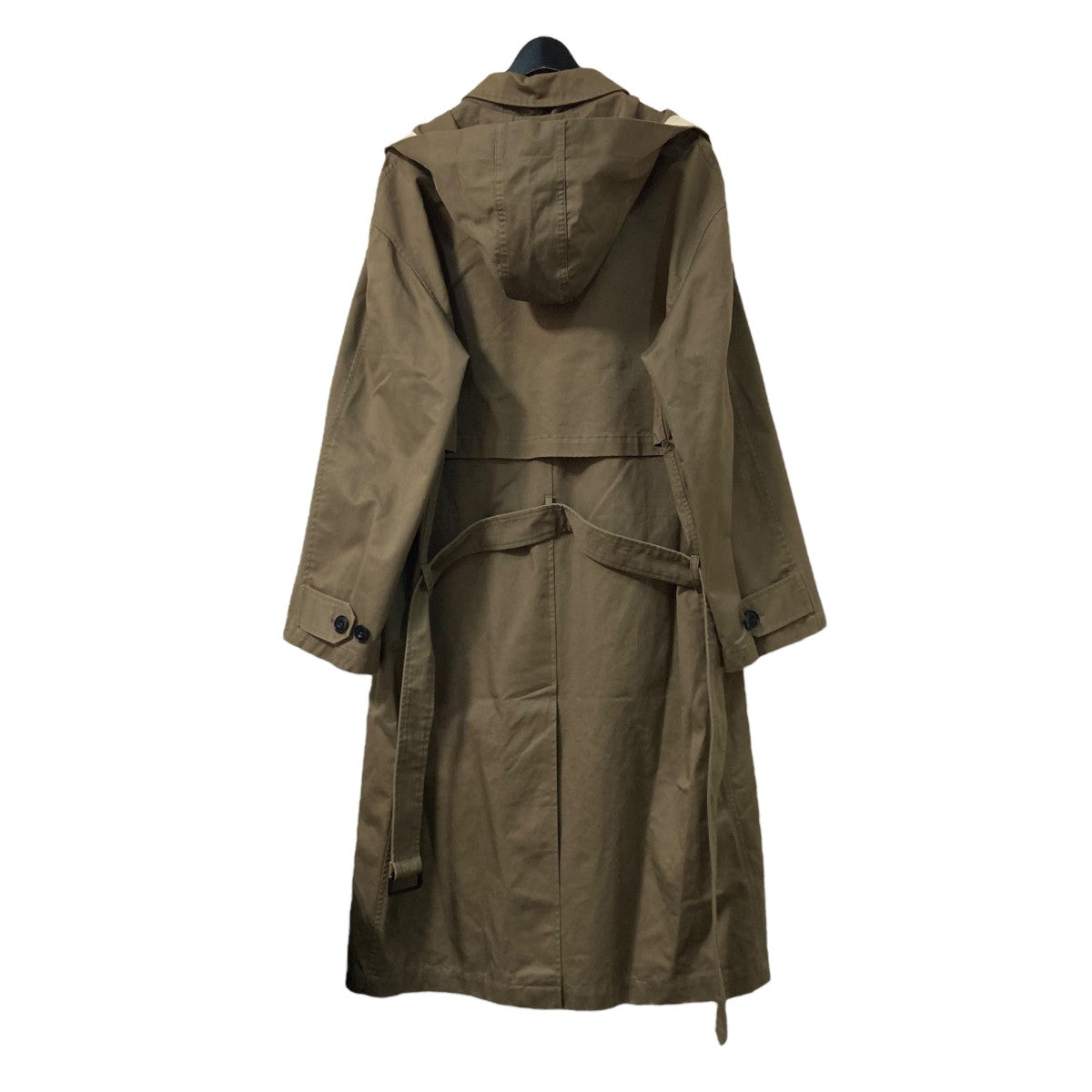 Hooded raincoatフーデッドステンカラーコートM183 CO126 LF257