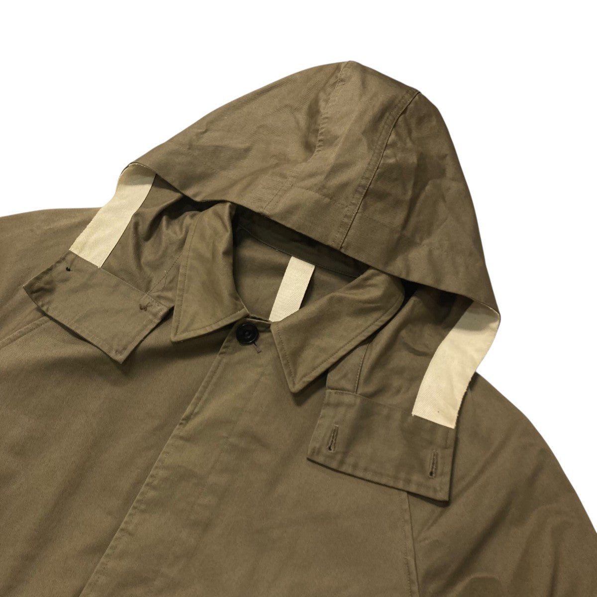 Hooded raincoatフーデッドステンカラーコートM183 CO126 LF257