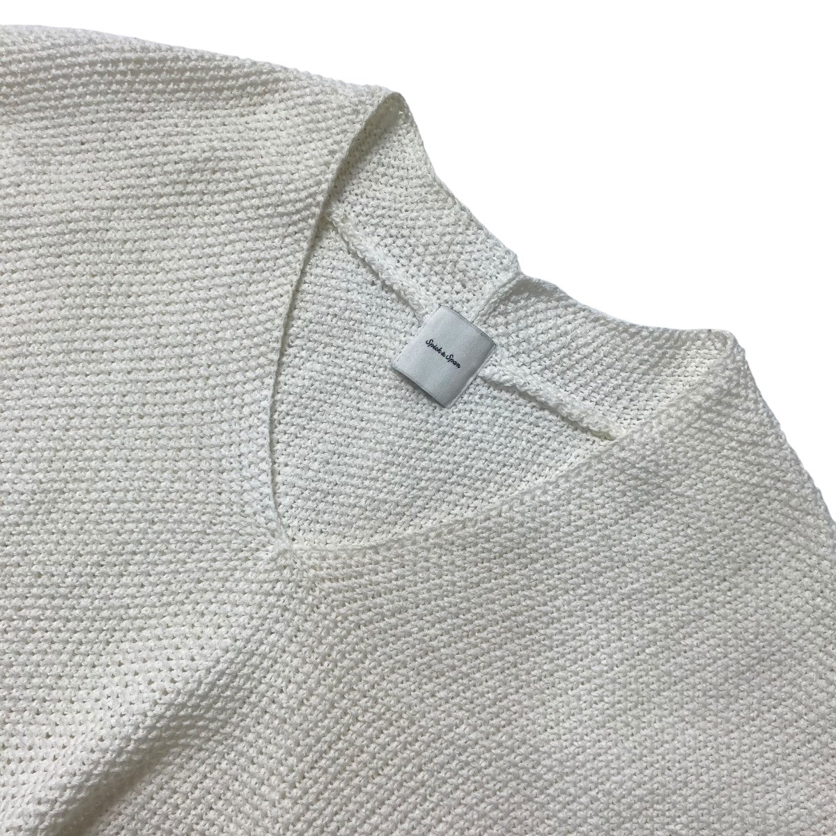 スピックアンドスパン　2025年５月購入品　ペーパーヤーンルーズニットベスト Spick and Span(スピックアンドスパン) 25SSペーパーヤーン