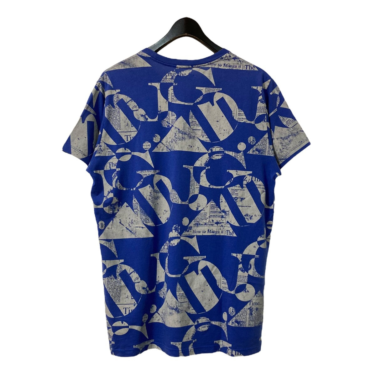 JOHN GALLIANO(ジョンガリアーノ) 総柄Tシャツ ブルー サイズ KIDS：16