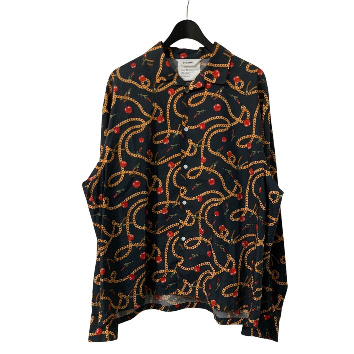 ディガウェル 半袖 シャツ 2点セット 青 黒 DIGAWEL シャツ 「DIGAWEL/ディガウェル」Side pocket L/S shirt