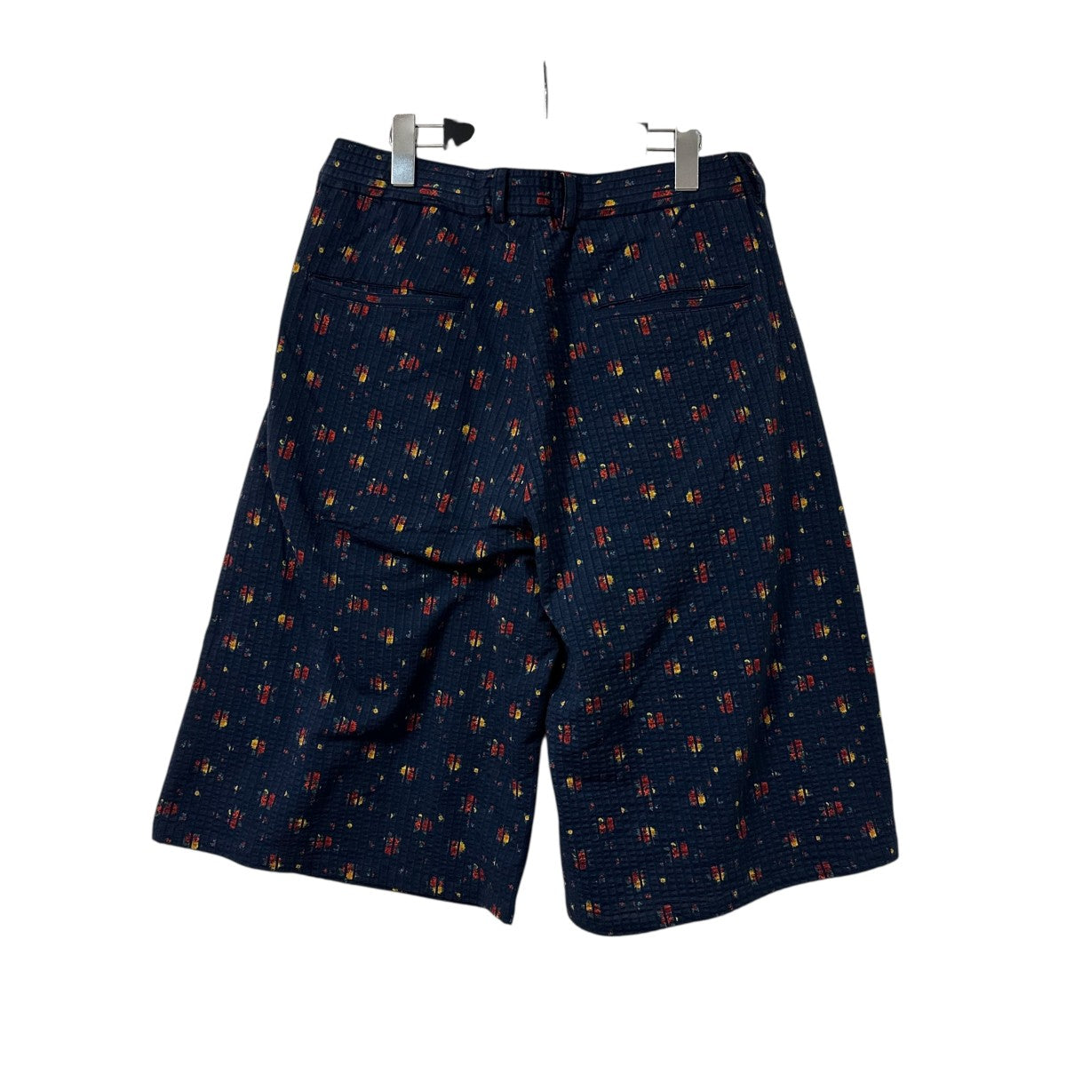 36G Linen Sucker Flower Easy Shorts花柄ハーフパンツKM25S 040P