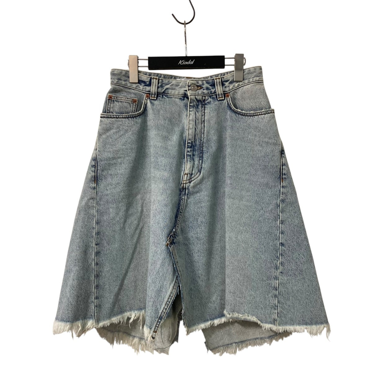 BALENCIAGA 22AWPull-Up SkirtデニムスカートQD58 704546 TDW14 4824 古着・中古-1枚目のアイテム画像