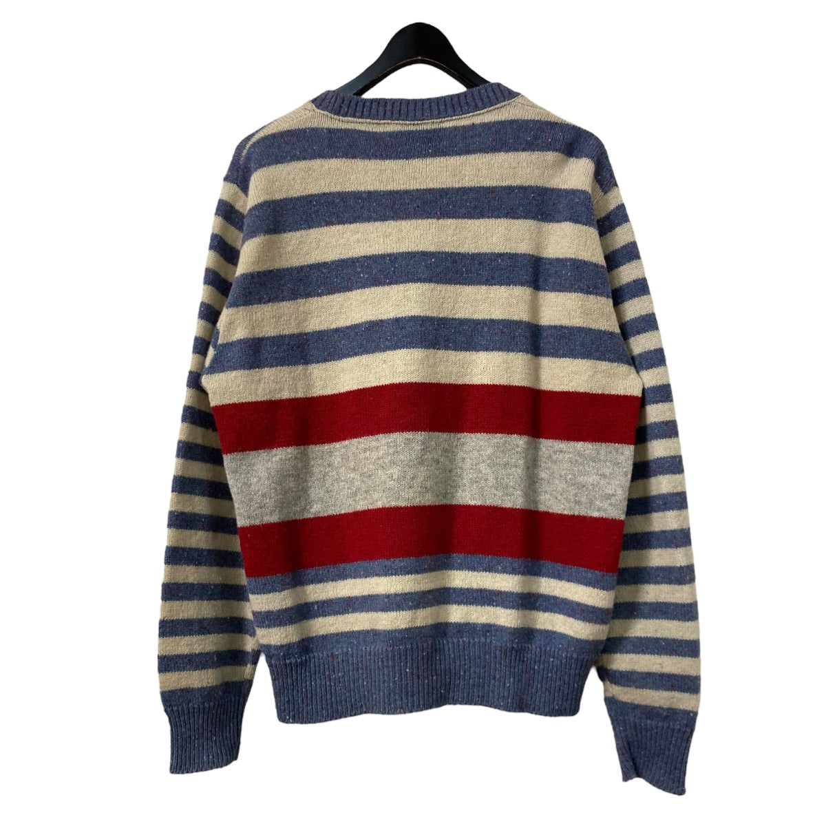 【着用3回】Rene♡ルネ　コットンサマージャケット　ボーダー♡ホワイト JANTZEN(ジャンセン) 80s USA製ボーダーニット ブルー×ホワイト