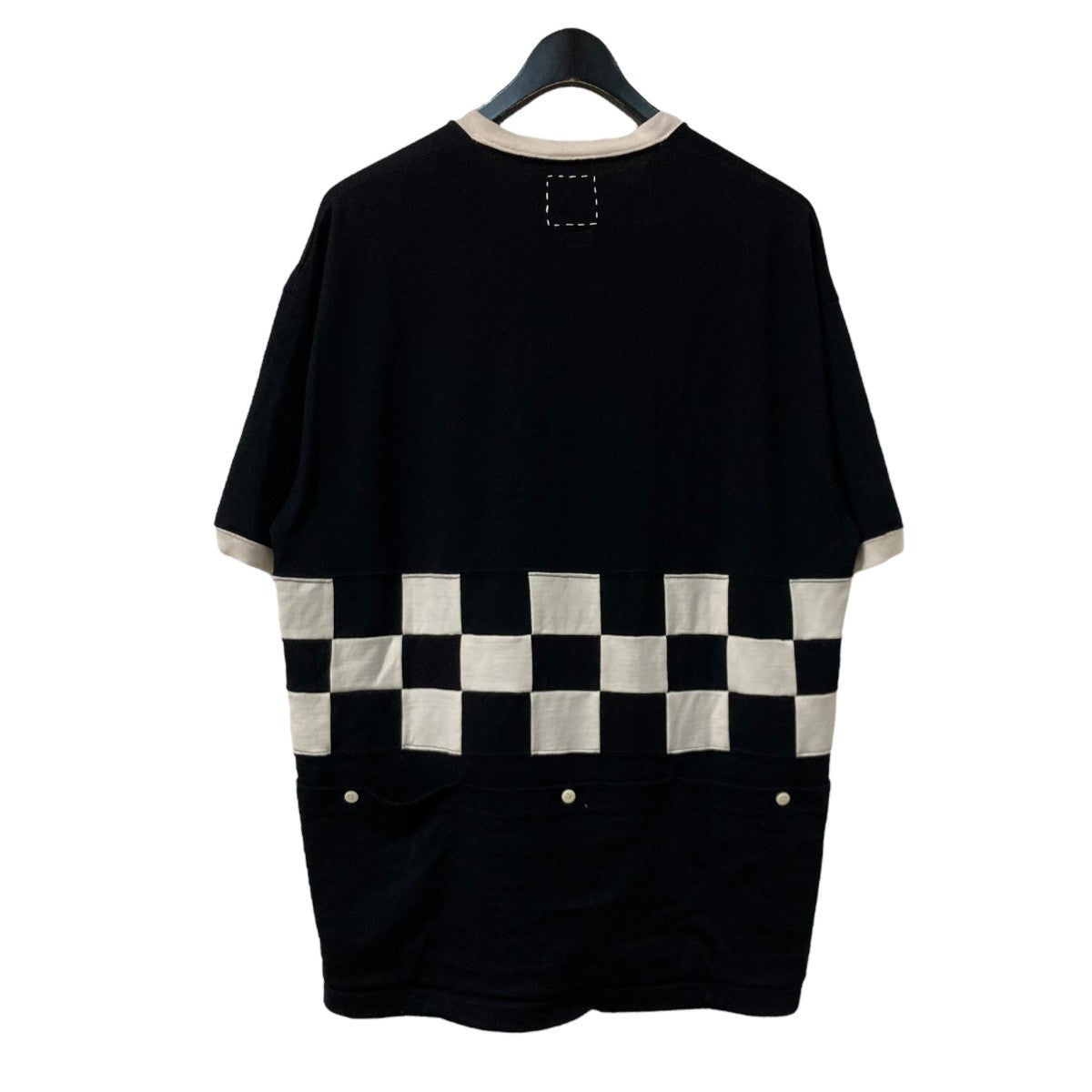 VISVIM 25SSMERCKX CB ZIP P．O． S Sチェッカー柄半袖ニット0125105010007 古着・中古-2枚目のアイテム画像