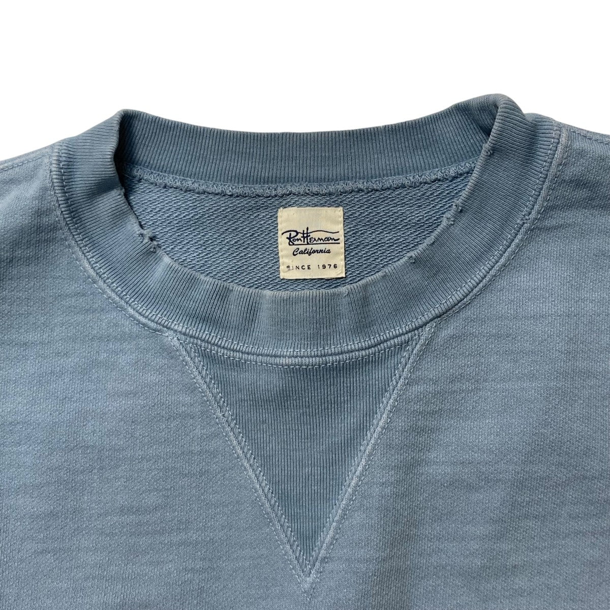 R.H. VINTAGE ダメージ デニムスウェット シャツ RH Vintage(アールエイチ ヴィンテージ)｜Ron Herman