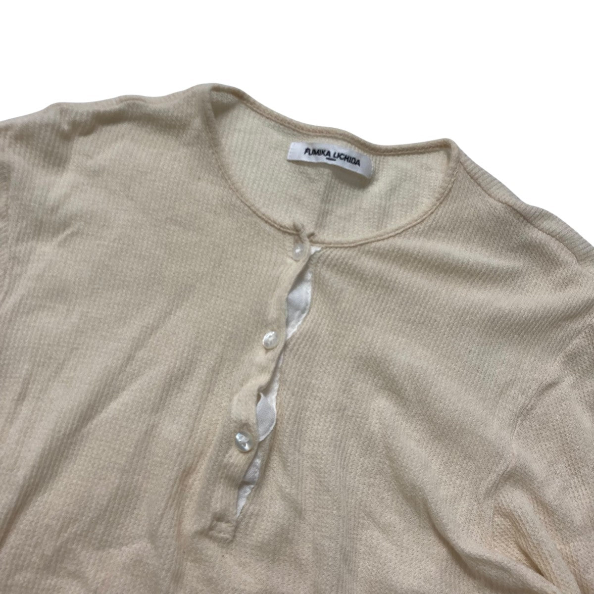 トップス fumika uchida NYLON HENLEY NECK KNIT fumika uchida NYLON