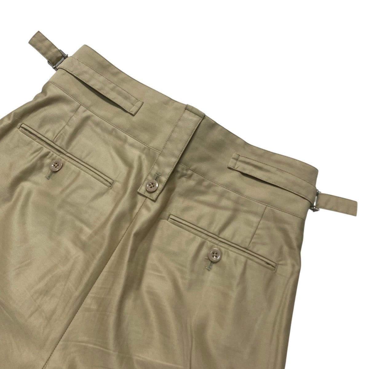 NEAT(ニート) GIZA MOLESKIN LIGHT BELTLESSスラックス ベージュ