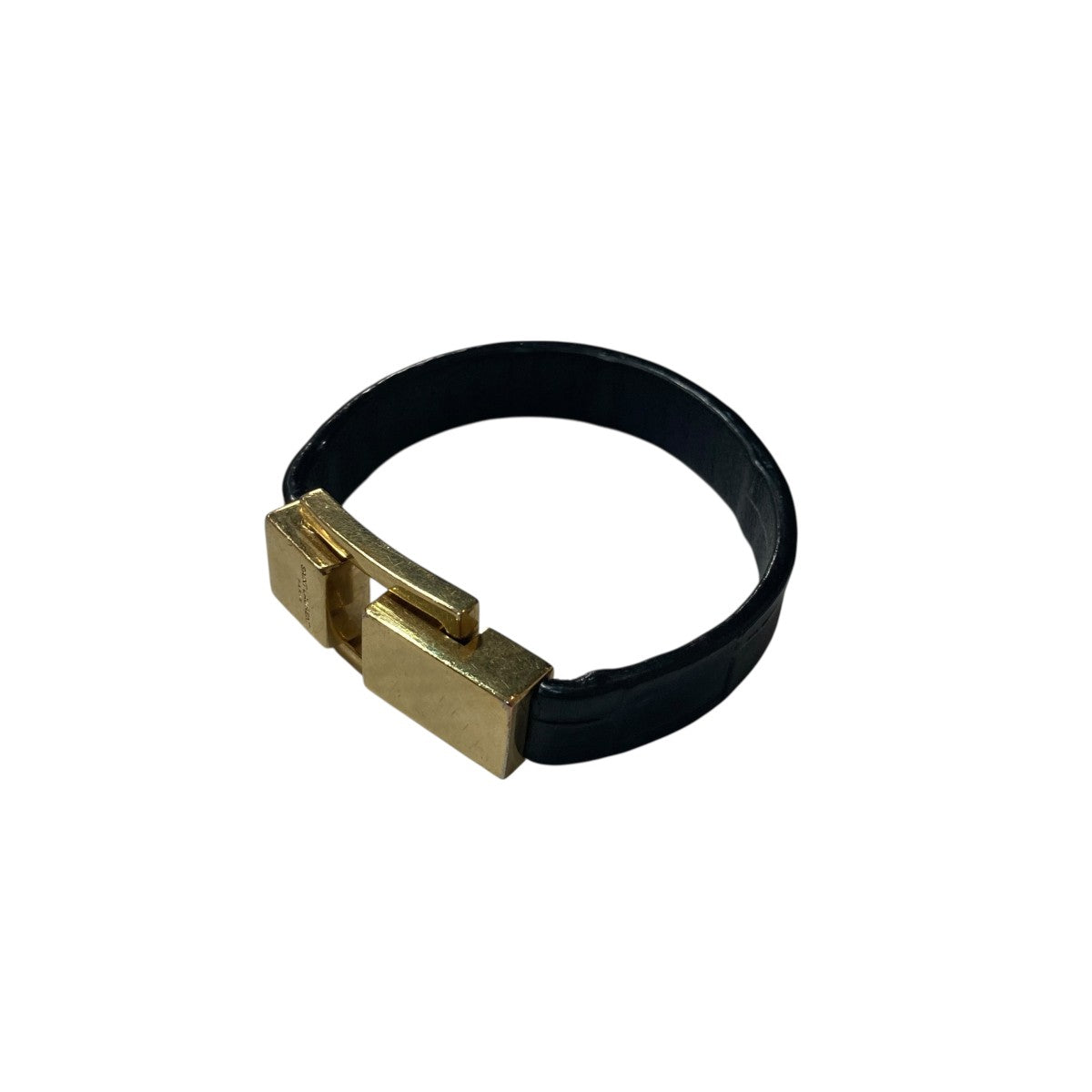 Saint Laurent Paris LE CARREレザーブレスレット651489AACUV1000 古着・中古-1枚目のアイテム画像