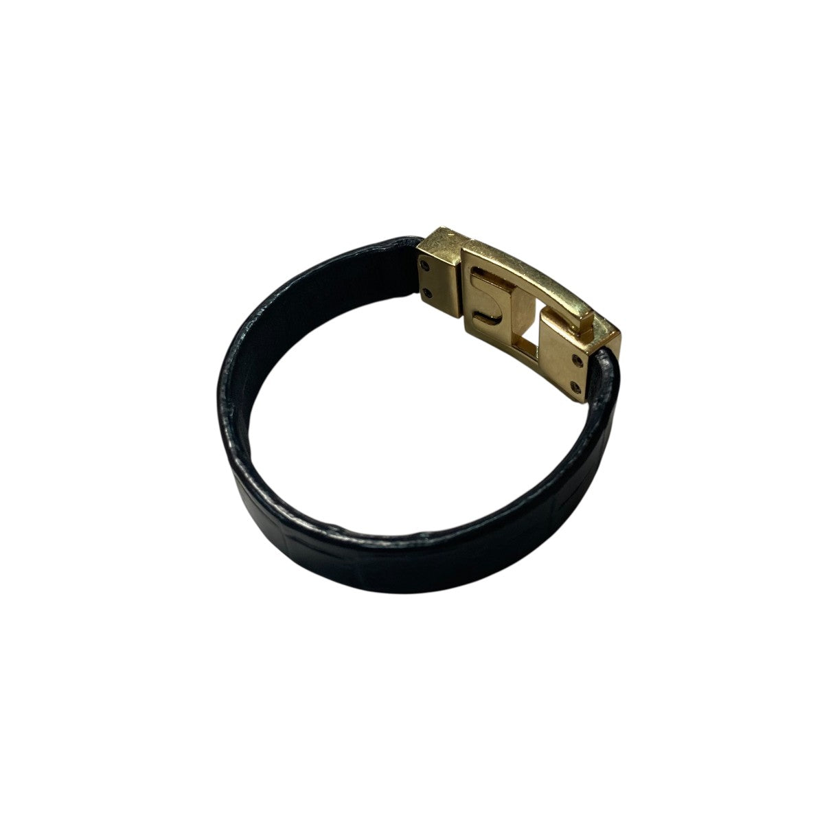Saint Laurent Paris LE CARREレザーブレスレット651489AACUV1000 古着・中古-2枚目のアイテム画像