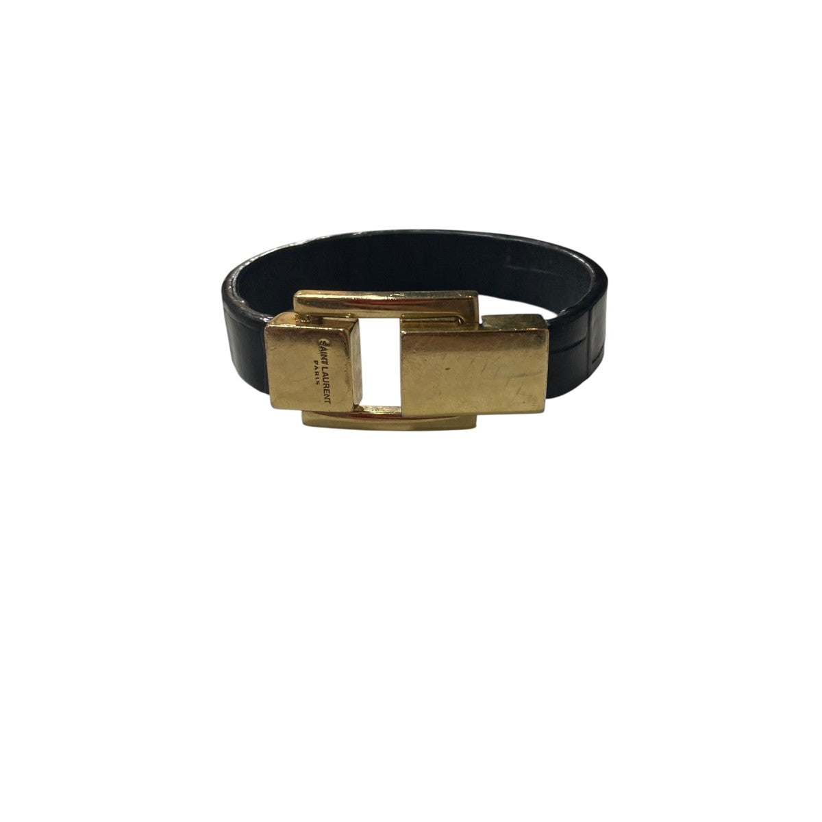 Saint Laurent Paris LE CARREレザーブレスレット651489AACUV1000 古着・中古-3枚目のアイテム画像