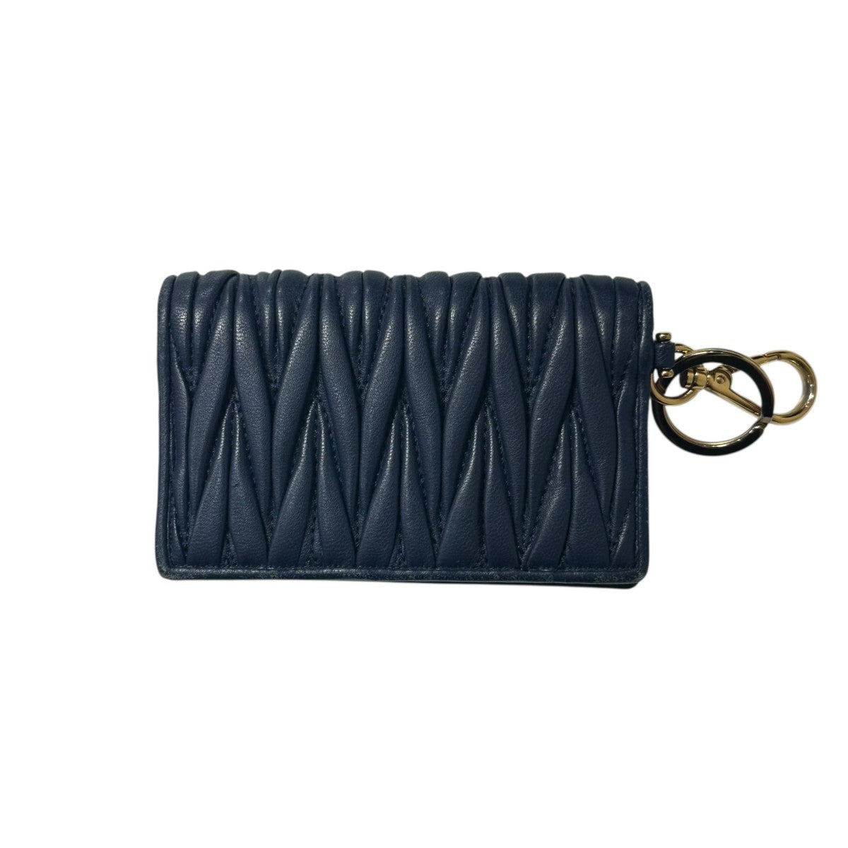 MIU MIU(ミュウミュウ) カードケース ネイビー｜【公式