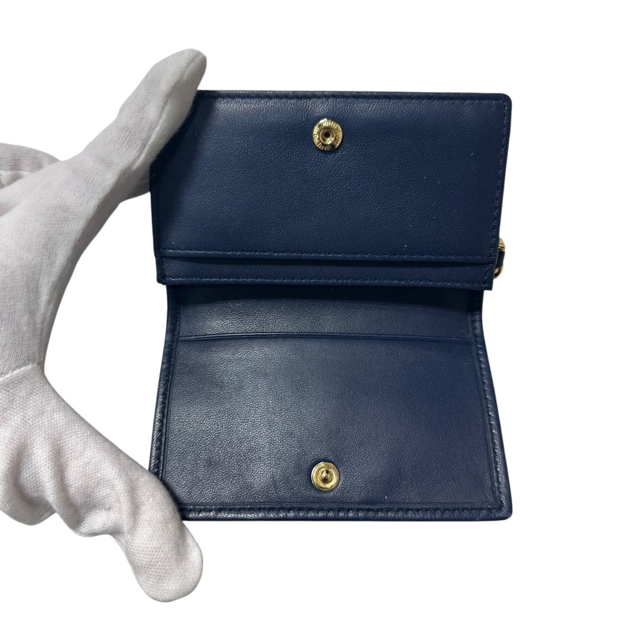 MIU MIU(ミュウミュウ) カードケース ネイビー｜【公式】カインドオル