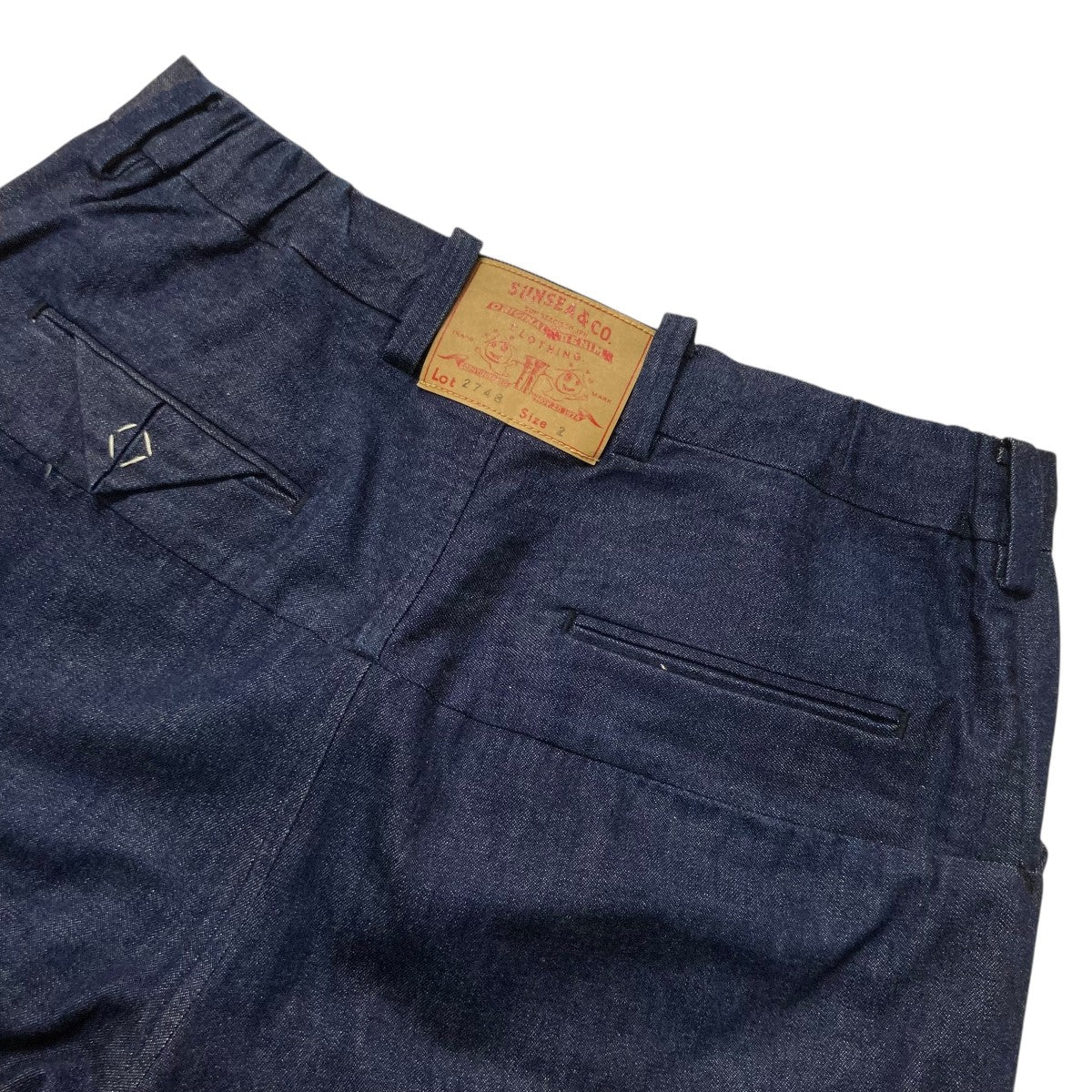 SUNSEA 27th DENIM PANTSワイドデニムSUNSEA2748 古着・中古-4枚目のアイテム画像