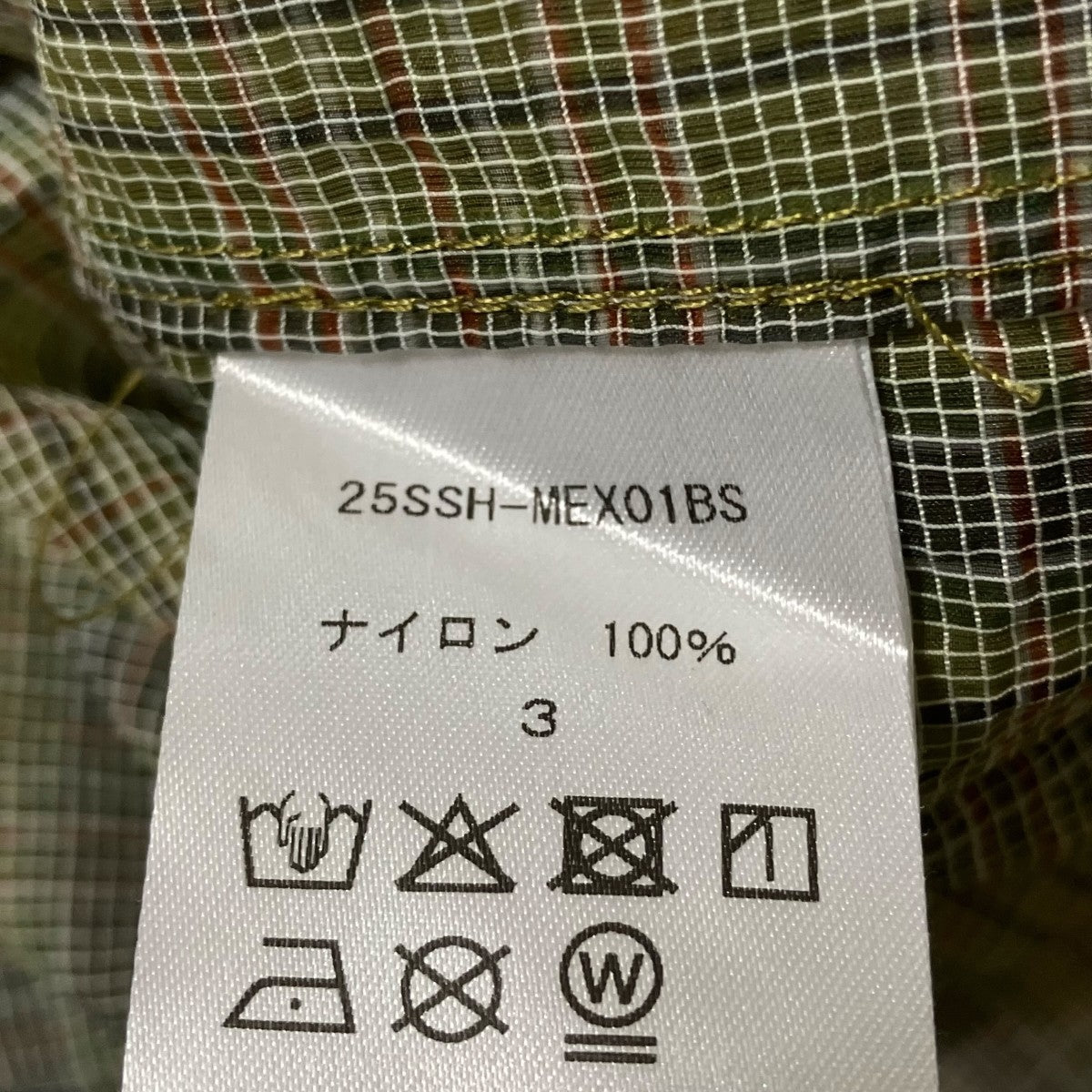 迷迭香 Bshop別注 ナイロン メッシュシャツ半袖シャツ25SSH MEX01BS 古着・中古-6枚目のアイテム画像