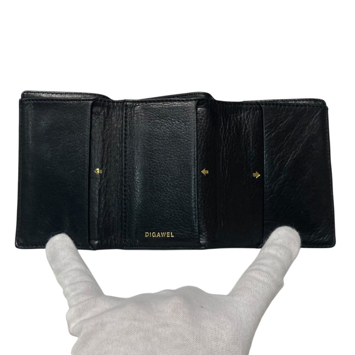 DIGAWEL(ディガウェル) レザー3つ折り財布 ブラック サイズ -｜【公式
