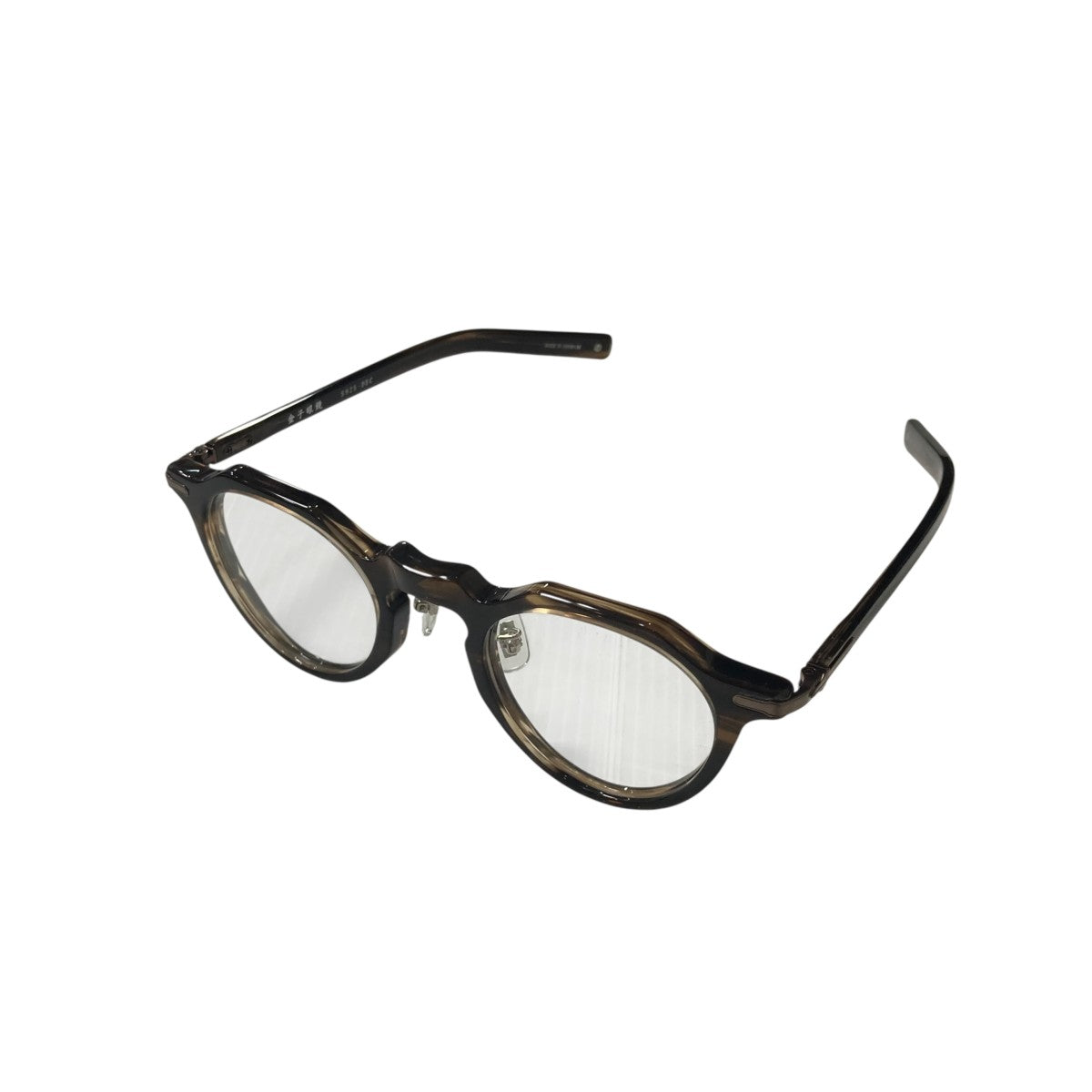 金子眼鏡(カネコメガネ) 眼鏡KMP 25 KMP 25 フレーム：ブラウン サイズ