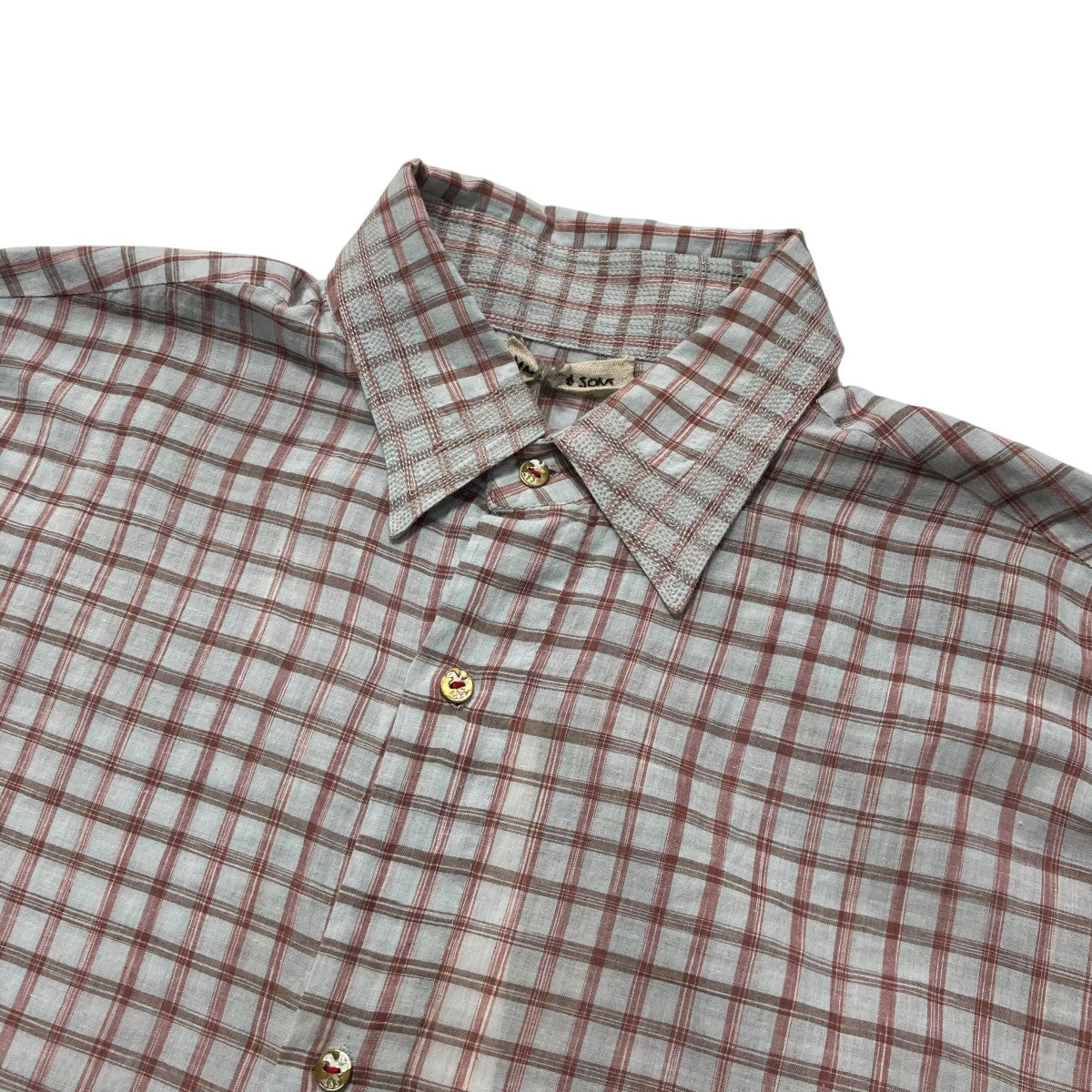 MAATEE&SONS / 長袖シャツ/2/コットン/チェック/MT5103-0604// MAATEE＆SONS(マーティーアンドサンズ) 25SSGUPTA長袖シャツMT5103