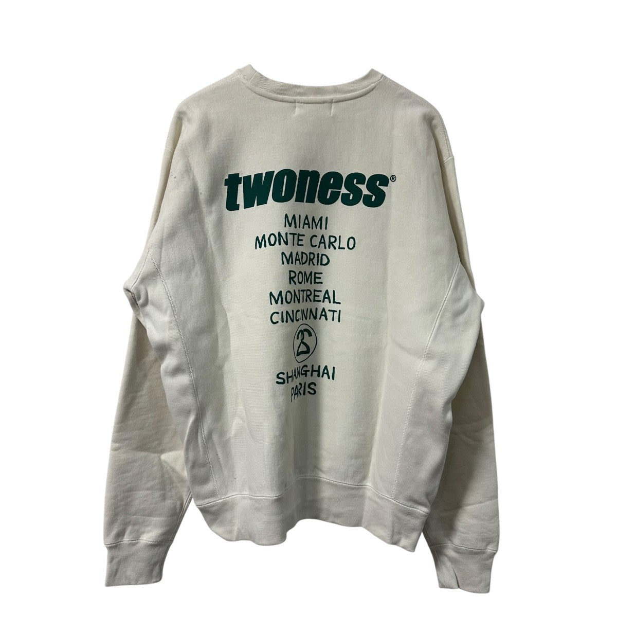 TWONESS WORLD TOUR CREWプリントスウェットIND5000CC 古着・中古-2枚目のアイテム画像