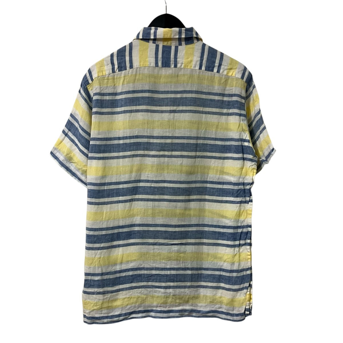 POLO RALPH LAUREN リネンボーダーポロシャツ 古着・中古-2枚目のアイテム画像