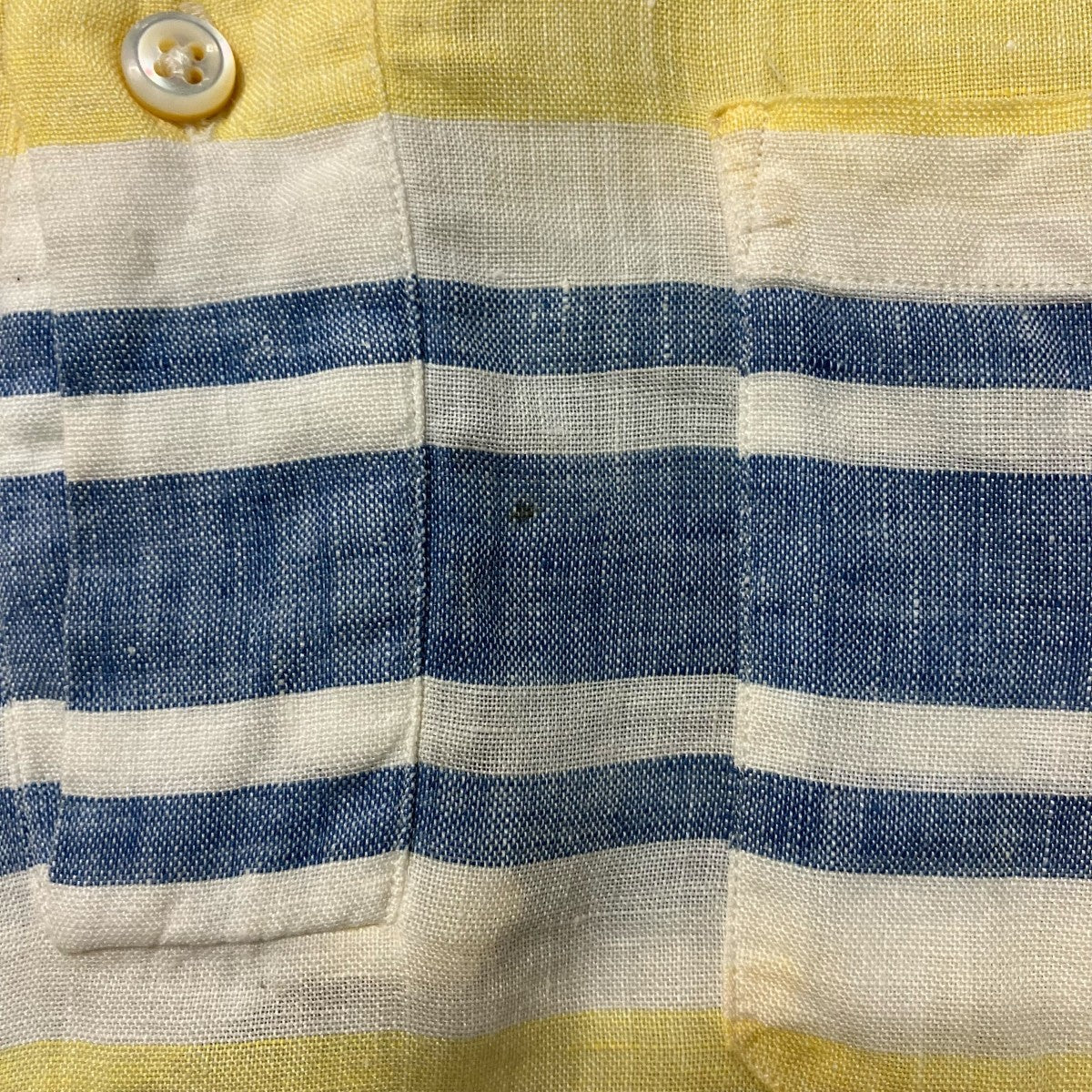 POLO RALPH LAUREN リネンボーダーポロシャツ 古着・中古-6枚目のアイテム画像