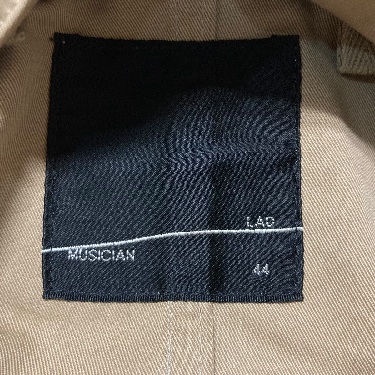 ラッドミュージシャン ベージュ モッズコート サイズ46 LAD MUSICIAN(ラッドミュージシャン) モッズコート2208 375 2208