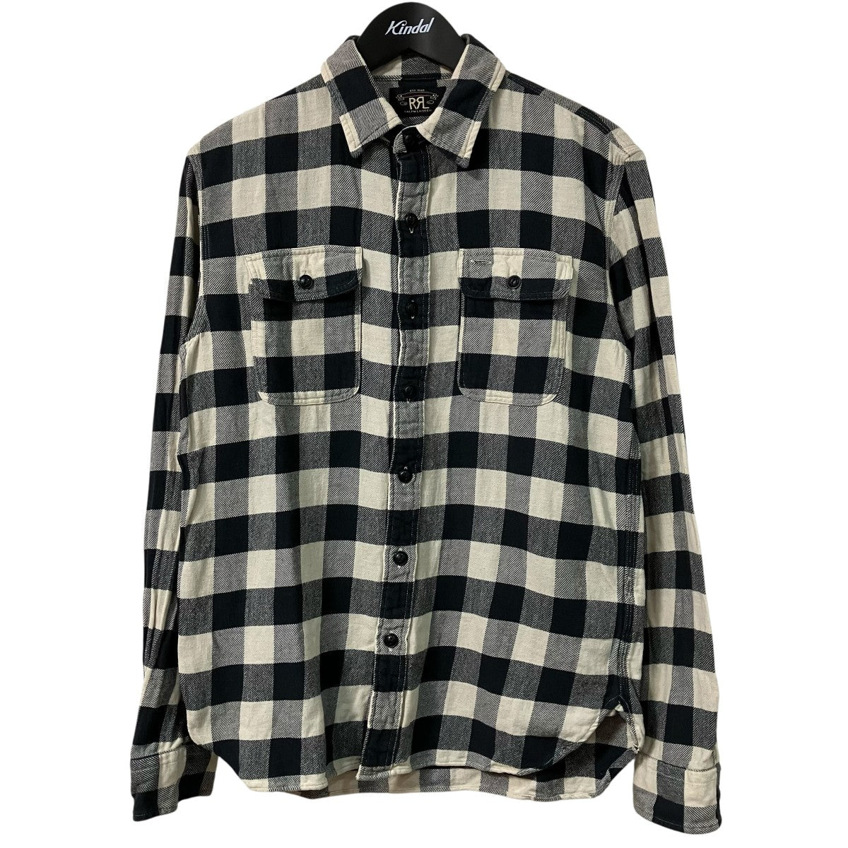 RRL ギンガムチェック長袖シャツ0200011734 古着・中古-1枚目のアイテム画像