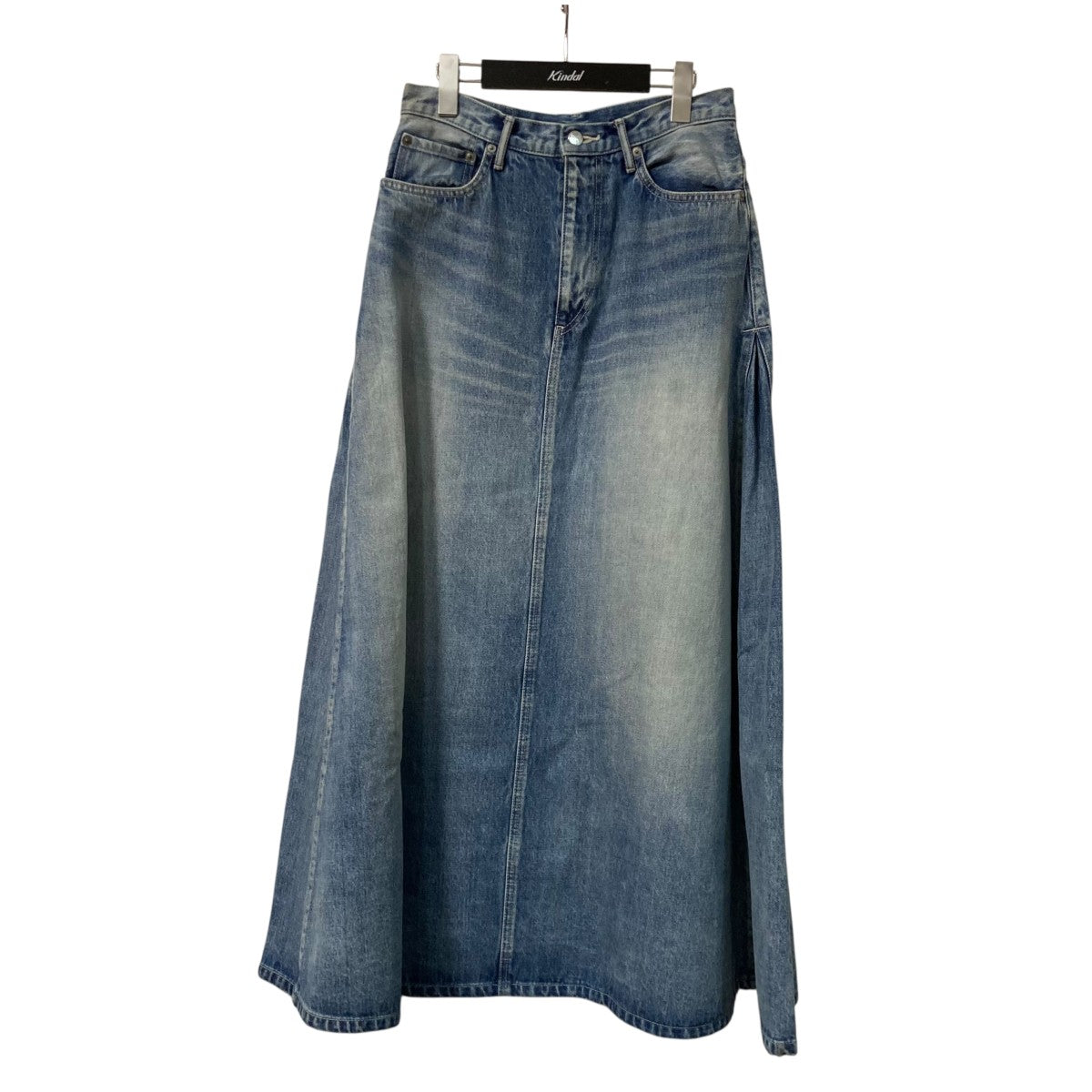 Graphpaper 24SSSelvage Denim Skirt-LIGHT FADE-デニムロングスカートGL241 40190LB 古着・中古-1枚目のアイテム画像