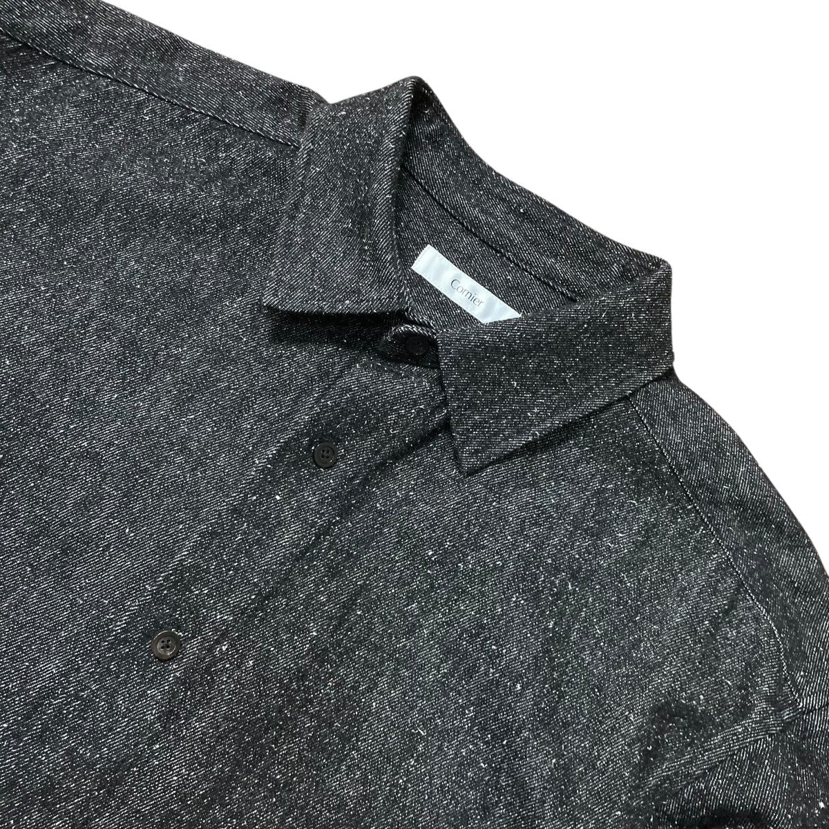 CORNIER(コルニエ) albn別注 コットンシルクシャツ ブラック サイズ M