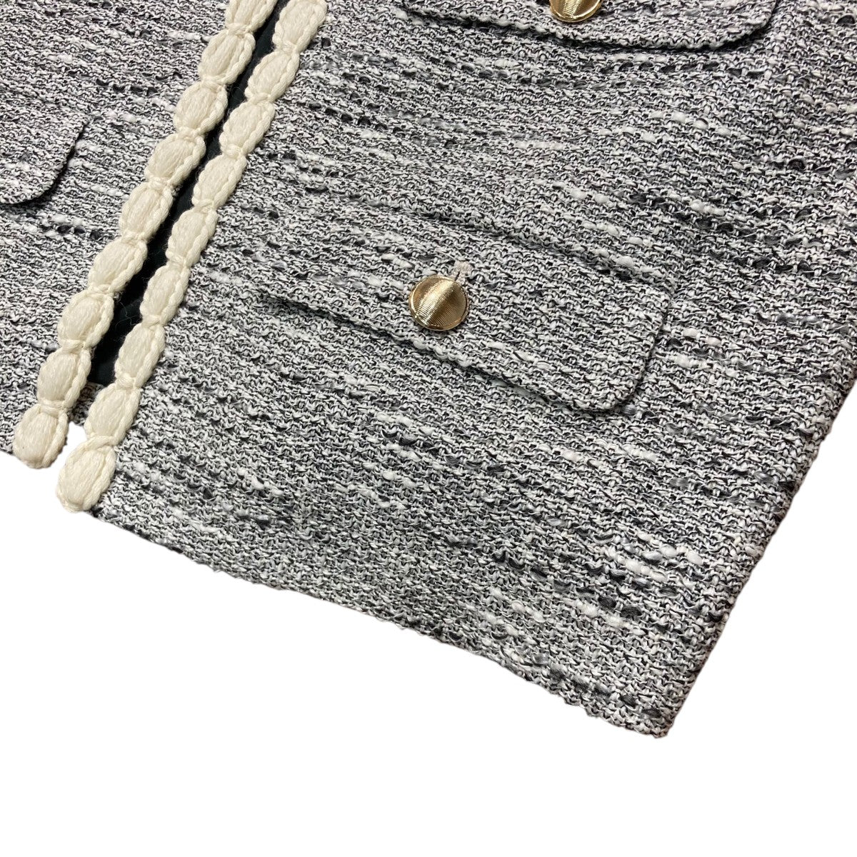 heliopole(エリオポール) TWEED JACKETノーカラージャケット