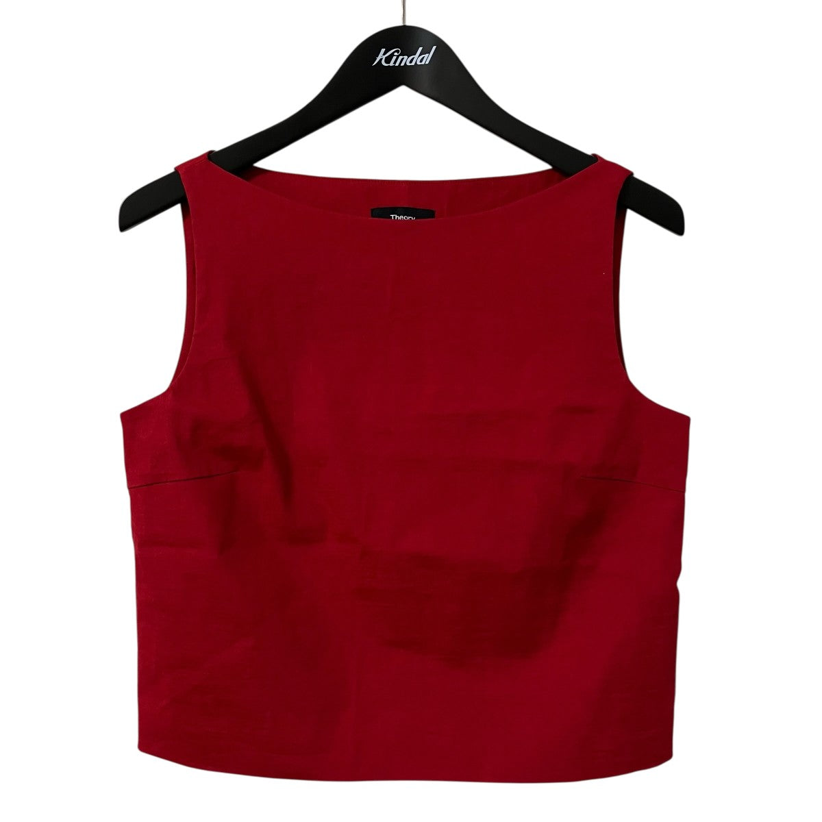 theory 25SSGood Crunch Wash Bateau Neck Topノースリーブカットソー01 5108219 古着・中古-1枚目のアイテム画像
