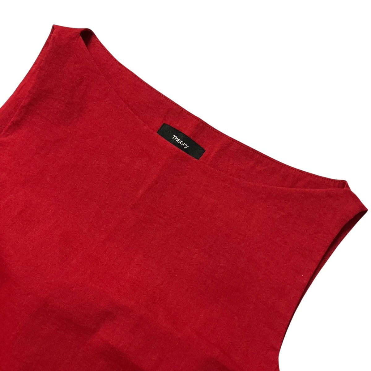 theory 25SSGood Crunch Wash Bateau Neck Topノースリーブカットソー01 5108219 古着・中古-3枚目のアイテム画像